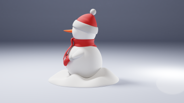 Lustiger Schneemann